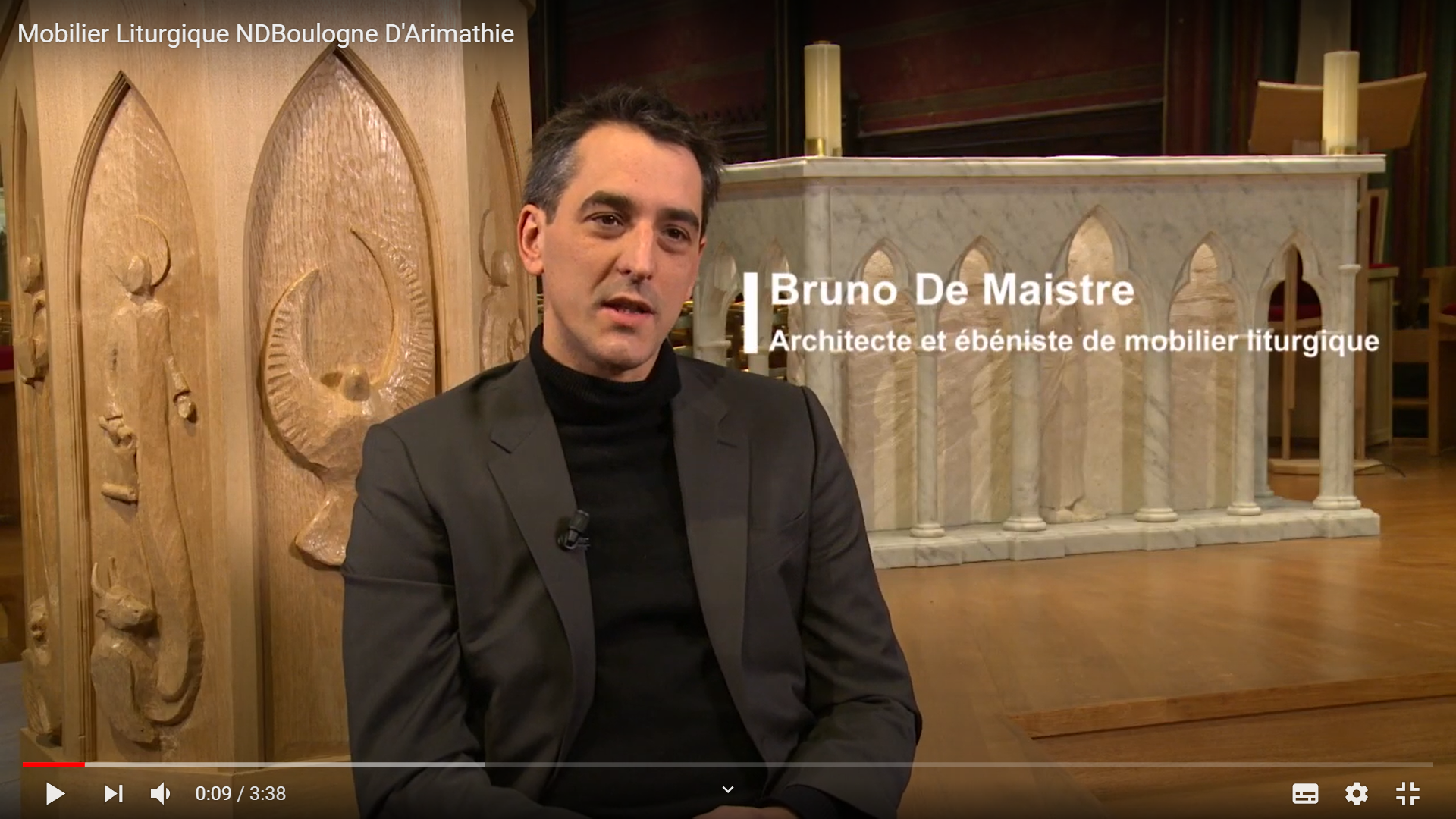 Reportage sur la création du nouveau choeur de Notre-Dame de Boulogne (Mai 2020)