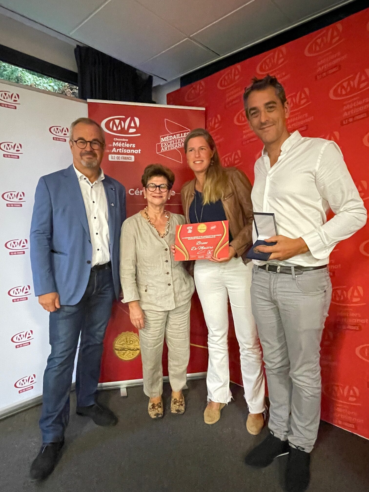 Remise de la médaille de l’Excellence Artisanale (sept 2023)